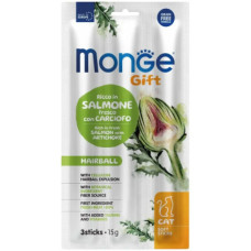 Ласощі для котів Monge Gift Cat Hairball сьомга з артишоком