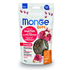 Ласощі для котів Monge Gift Cat Sterilised качка з гранатом