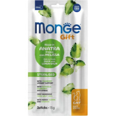 Ласощі для котів Monge Gift Cat Sterilised качка з мелісою