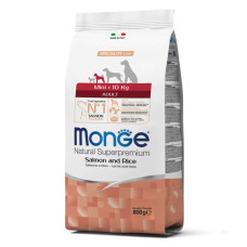 Сухий корм для собак Monge Dog Mini Adult Лосось з рисом 800 г