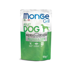 Вологий корм для собак Monge Dog GRILL Ягня, овочі 100 г