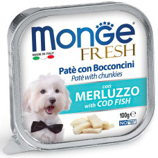 Паштет для собак Monge Dog FRESH Тріска 100 г