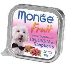 Паштет для собак Monge Dog FRUIT Курка, Малина 100 г