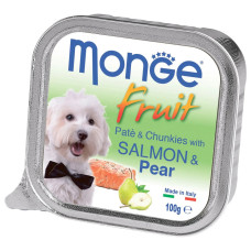Паштет для собак Monge Dog FRUIT Лосось, Груша 100 г