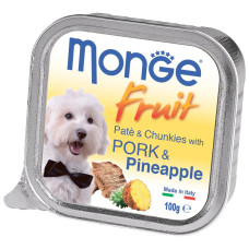 Паштет для собак Monge Dog FRUIT Свинина, Ананас 100 г
