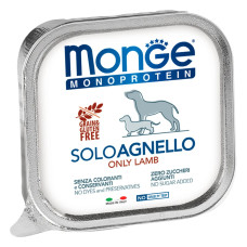 Паштет для собак Monge Dog Solo 100% Ягня 150 г