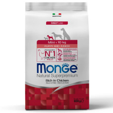 Сухий корм для цуценят Monge Dog Mini Puppy & Junior Курка, Рис 800 г
