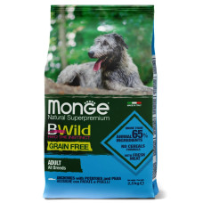 Сухий корм для собак Monge Dog Bwild Grain Free Анчоус 15 кг