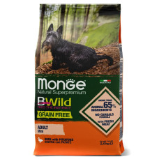 Сухий корм для собак Monge Dog Bwild Grain Free Mini Качка 15 кг