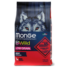 Сухий корм для собак Monge Dog Bwild Low Grain Оленина 2.5 кг
