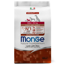 Сухий корм для собак Monge Dog Mini Puppy & Junior Ягня 800 г