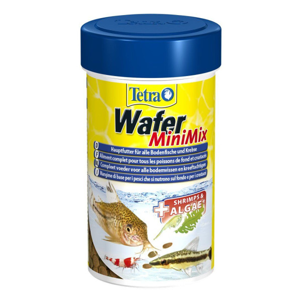 Сухий корм для акваріумних риб Tetra в пластинках «Wafer Mini Mix» 100 мл (для донних риб)