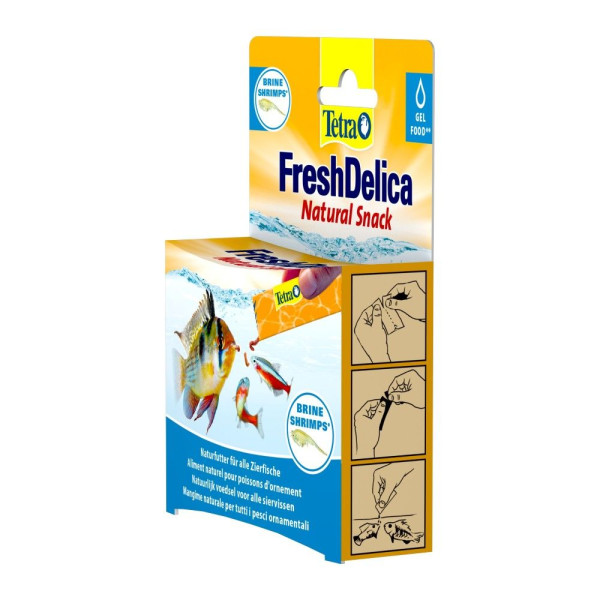 Ласощі для риб Tetra Fresh Delica желе артемія 48 г