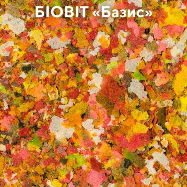 Сухий корм для акваріумних риб Природа в пластівцях Біовіт «Базис» 10 г (для всіх акваріумних риб)