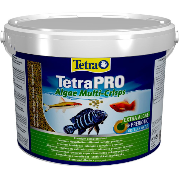 Сухий корм для акваріумних риб Tetra в чипсах «TetraPro Algae» 10 л (для травоїдних риб)