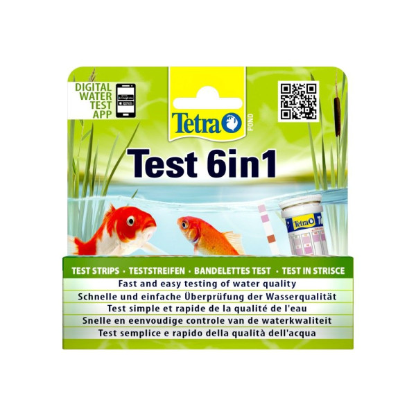 Набір індикаторних тестів для води Tetra Pond Test 6in1 25 шт.