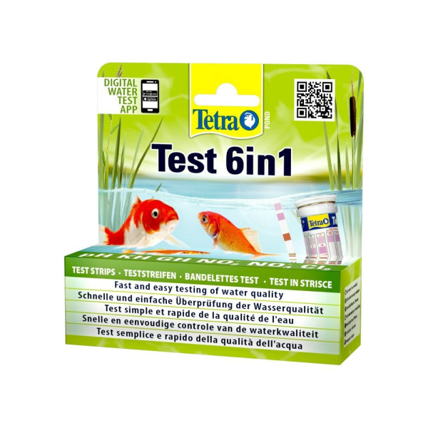 Набір індикаторних тестів для води Tetra Pond Test 6in1 25 шт.