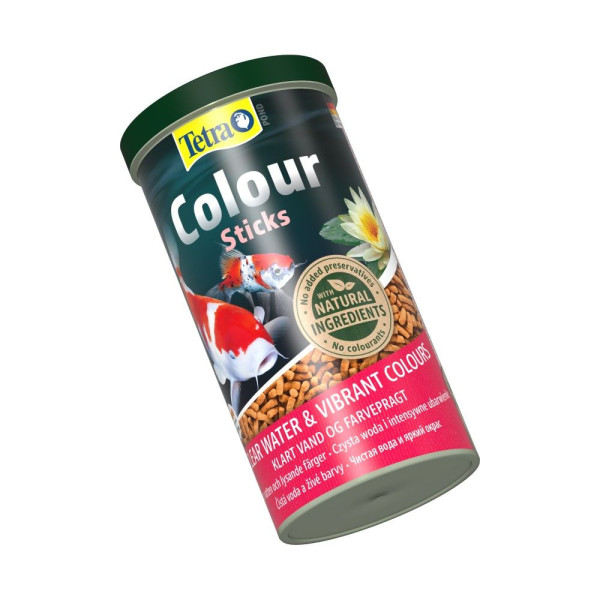 Сухий корм для ставкових риб Tetra Colour Sticks в паличках 1 л