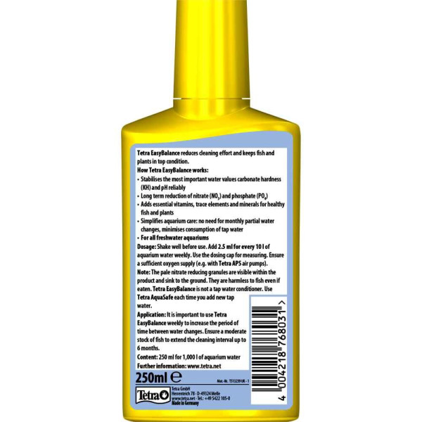 Засіб Tetra Aquasafe для підготовки води 250 мл + Tetra Easy balance 100 мл на 400 л