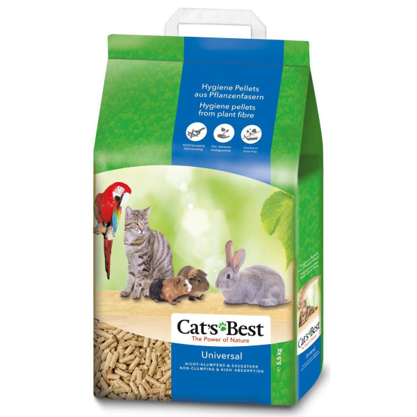 Гігієнічний наповнювач Cat's Best «‎Universal» 10 л / 5.5 кг (деревинний)