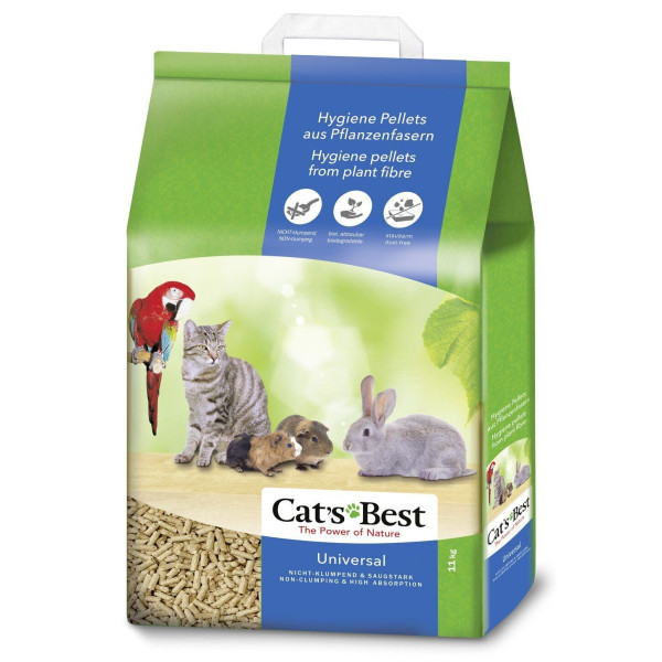 Гігієнічний наповнювач Cat's Best «‎Universal» 20 л / 11 кг (деревинний) - rds