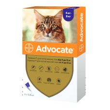 Краплі на холку для кролів Elanco Bayer Advocate від 4 до 8 кг, 3 шт - rds