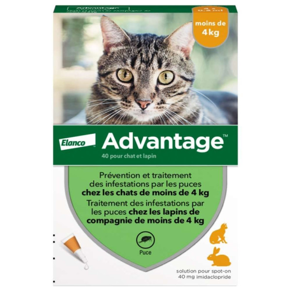 Краплі на холку для кролів Elanco Bayer Advantage до 4 кг, 1 шт - rds