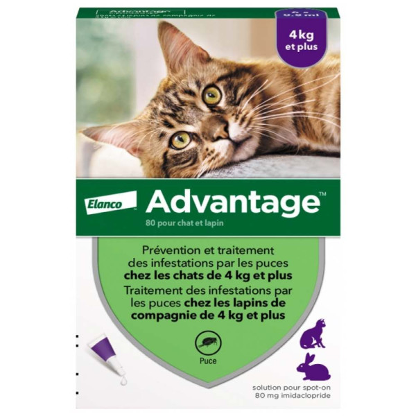 Краплі на холку для кролів Elanco Bayer Advantage від 4 до 8 кг, 1 шт - rds