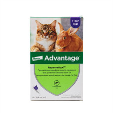 Краплі на холку для кролів Elanco Bayer Advantage від 4 кг, 4 шт - rds