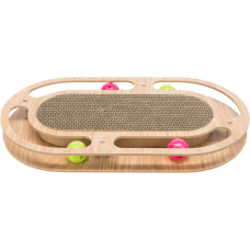 Дряпка для котів Trixie Scratching Cardboard with Wooden Frame 46х4х25 см - коричневий