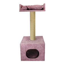 Кігтеточка з будиночком Pet Fashion Люкс 95 см - бузковий