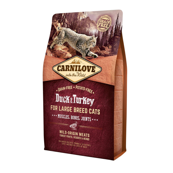 Сухий корм для котів Carnilove Cat Large Breed 2 кг - качка та індичка