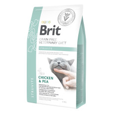 Сухий корм для котів Brit GF Veterinary Diet Struvite 2 кг - курка та горох