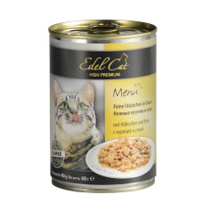 Вологий корм для котів Edel Cat 400 г - курка та качка в соусі