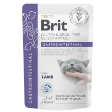 Вологий корм для котів Brit GF VetDiet Gastrointestinal pouch 85 г - ягня 12шт