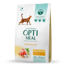 Сухий корм для котів Optimeal Nutrient Balance 4 кг - курка