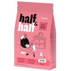 Сухий корм для кошенят Half&Half Kitten 8 кг - яловичина