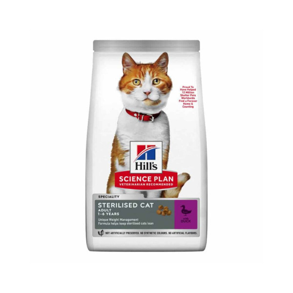 Сухий корм для котів Hill's Science Plan Adult Sterilised 300 г - качка
