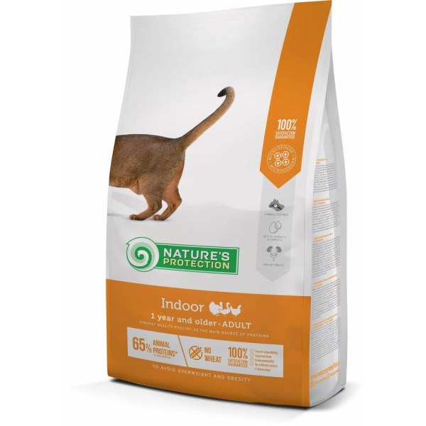 Сухий корм для котів Nature's Protection Indoor 7 кг - домашня птиця