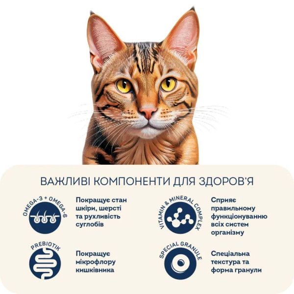 Сухий корм Home Food для котів 1,6 кг - курка та креветки