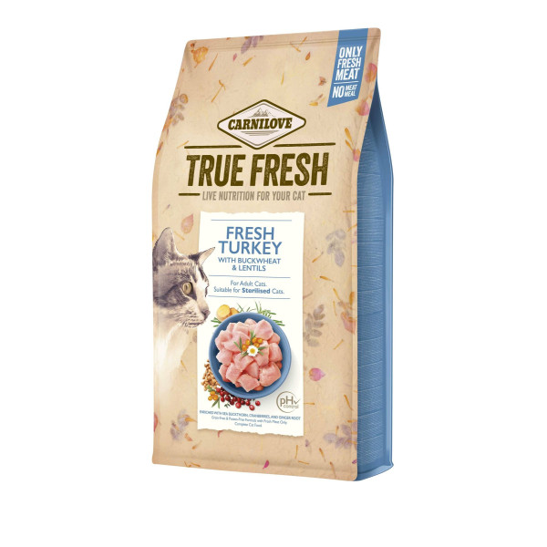 Сухий корм для котів Carnilove True Fresh Cat 1,8 кг - індичка