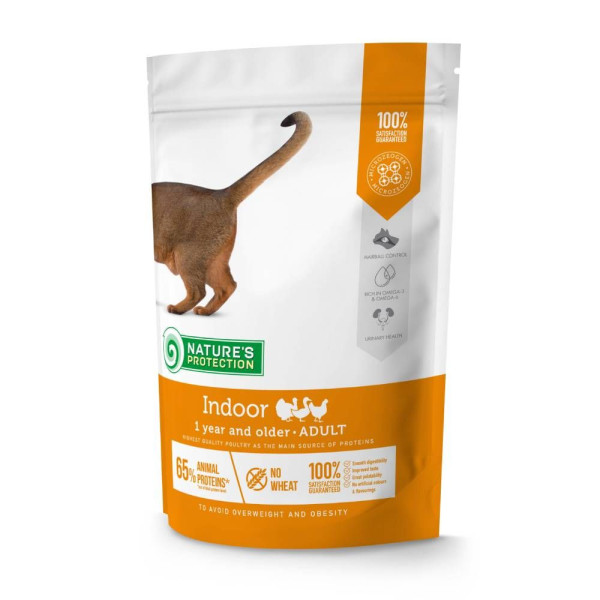 Сухий корм для котів Nature's Protection Indoor 400 г - домашня птиця