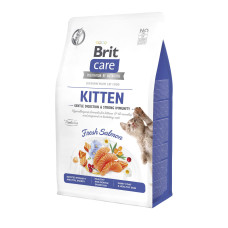 Сухий корм для кошенят Brit Care Cat Grain Free Kitten Gentle Digestion Strong Immunity 0,4 кг - лосось
