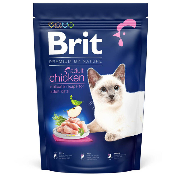 Сухий корм для котів Brit Premium by Nature Cat Adult Chicken 1,5 кг - курка