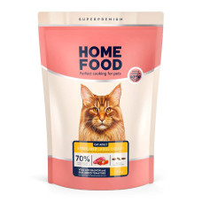 Сухий корм для котів Home Food Adult Large Breed 1,6 кг - телятина та лосось