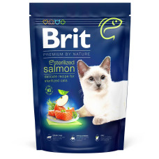 Сухий корм для стерилізованих котів Brit Premium by Nature Cat Sterilized Salmon 1,5 кг - лосось
