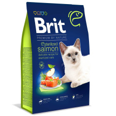Сухий корм для стерилізованих котів Brit Premium by Nature Cat Sterilized Salmon 8 кг - лосось