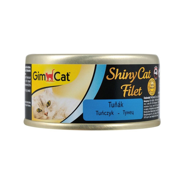 Вологий корм для котів GimCat Shiny Cat 70 г - тунець