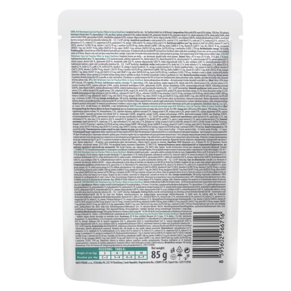 Вологий корм Brit GF VetDiet Care Sterilised pouch 85 г - лосось 12шт