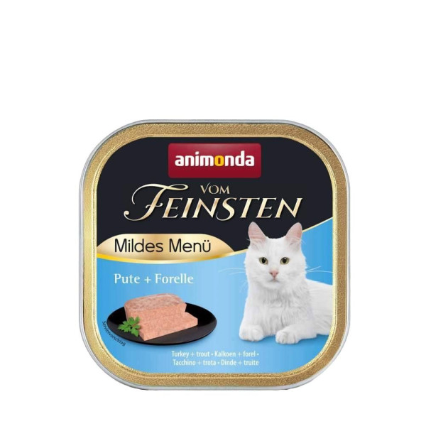 Вологий корм для котів Animonda Vom Feinsten Adult 100 г - індичка та форель